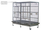 YES4PETS XXXL 195 cm Bird Cage Pet Parrot Aviary  Perch Castor Wheel - 45-Degree Angle