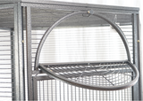 YES4PETS 185cm XXL Corner Bird Cage Pet Parrot Aviary  Perch Castor Wheel - Side View