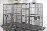 YES4PETS XL 184 cm Bird Cage Pet Parrot Aviary Perch Castor Wheel Removable Divider