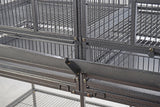 YES4PETS XL 184 cm Bird Cage Pet Parrot Aviary Perch Castor Wheel Removable Divider