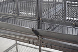 YES4PETS XL 184 cm Bird Cage Pet Parrot Aviary  Perch Castor Wheel Removable Divider - Top-Down View