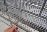 YES4PETS XL 184 cm Bird Cage Pet Parrot Aviary  Perch Castor Wheel Removable Divider - Rear View