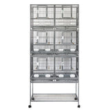 YES4PETS 208cm XXL Stackers Breeding Bird Budgies Aviary Cage - Front View