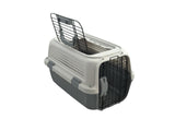 YES4PETS Small Dog Cat Rabbit Crate Pet Kitten Carrier Parrot Cage Grey - Top-Down View