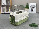 YES4PETS Medium Dog Cat Rabbit Crate Pet Kitten Carrier Parrot Cage Green - Front View