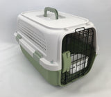 YES4PETS Small Dog Cat Rabbit Crate Pet Kitten Carrier Parrot Cage Green - Front View