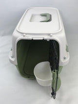 YES4PETS Small Dog Cat Rabbit Crate Pet Kitten Carrier Parrot Cage Green - Side View