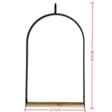 YES4PETS Bird Cage Jumbo Swing Metal Arch Frame Wood Perch Canary Pet Parrot Hanging Toy - Top-Down View