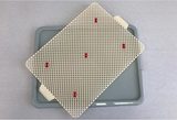 YES4PETS Large Portable Dog Potty Training Tray Pet Puppy Toilet Trays Loo Pad Mat Blue - Front View
