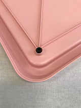 YES4PETS Large Portable Dog Potty Training Tray Pet Puppy Toilet Trays Loo Pad Mat Pink - Side View