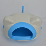 YES4PETS Large Hooded Cat Toilet Litter Box Tray House With Scoop Blue - 45-Degree Angle