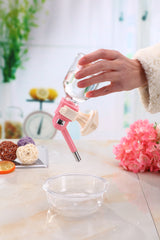 YES4PETS 2 x Pet Hanging Water Bottle No Drip Water Dispenser Rabbit Dog Cat Drinking Bottle-Pink - Side View