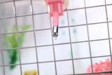 YES4PETS 2 x Pet Hanging Water Bottle No Drip Water Dispenser Rabbit Dog Cat Drinking Bottle-Pink - Low Angle