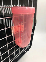 YES4PETS 500ml Dog Cat Hamster Rabbit Water Bottle Hanging Drinking Dispenser Feeder Pink - Top-Down View