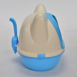 YES4PETS Medium Hooded Cat Toilet Litter Box Tray House With Scoop Blue - Side View