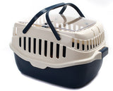YES4PETS Medium Dog Cat Crate Pet Rabbit Guinea Pig Ferret Carrier Cage With Mat Blue - Front View