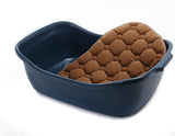 YES4PETS Medium Dog Cat Crate Pet Rabbit Guinea Pig Ferret Carrier Cage With Mat Blue - Side View