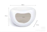 YES4PETS Cat Kitten Bed Cave Small Dog House Kennel Plastic Pet Pod Bedding Igloo White - Close-Up Angle