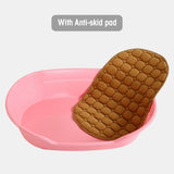 YES4PETS Pet Bed Small Plastic Dog Bedding Sleeping Resting Washable Basket Pink - Close-Up Angle