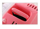 YES4PETS Medium Portable Travel Dog Cat Crate Pet Carrier Cage Comfort With Mat-Pink - Front View