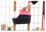 YES4PETS Medium Portable Travel Dog Cat Crate Pet Carrier Cage Comfort With Mat-Pink - Close-Up Angle