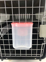 YES4PETS Pet Hanging Water Bottle No Drip Water Dispenser Rabbit Dog Cat Drinking Bottle-Pink - Top-Down View