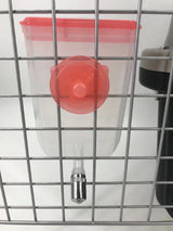 YES4PETS Pet Hanging Water Bottle No Drip Water Dispenser Rabbit Dog Cat Drinking Bottle-Pink - 45-Degree Angle