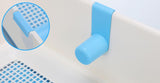 YES4PETS Medium Portable Dog Potty Training Tray Pet Puppy Toilet Trays Loo Pad Mat With Wall Blue - Front View