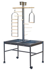 YES4PETS Large Bird Parrot Playpen Gym Toy Stand On Wheels - Top-Down View