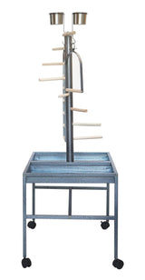 YES4PETS Large Bird Parrot Playpen Gym Toy Stand On Wheels - 45-Degree Angle