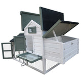 YES4PETS Medium Chicken Coop Rabbit Hutch Guinea Pig Cage Ferret House - Front View