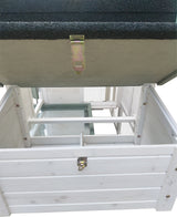 YES4PETS Medium Chicken Coop Rabbit Hutch Guinea Pig Cage Ferret House - Top-Down View