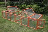 YES4PETS 290 cm XL Chicken Coop Run Guinea Pig Cage Villa Extension Rabbit Hutch Cat Kitten House Pen - Front View