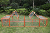 YES4PETS 290 cm XL Chicken Coop Run Guinea Pig Cage Villa Extension Rabbit Hutch Cat Kitten House Pen - Side View