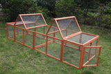 YES4PETS 290 cm XL Chicken Coop Run Guinea Pig Cage Villa Extension Rabbit Hutch Cat Kitten House Pen - Top-Down View