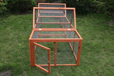 YES4PETS 290 cm XL Chicken Coop Run Guinea Pig Cage Villa Extension Rabbit Hutch Cat Kitten House Pen - 45-Degree Angle