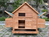 YES4PETS XXL Chicken Coop Rabbit Hutch Ferret Cage Hen Chook Cat Kitten House With Run - Side View