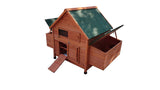 YES4PETS XL Chicken Coop Rabbit Hutch Ferret Cage Hen Chook Cat Kitten House With Run - Close-Up Angle
