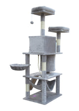 YES4PETS Large Cat Scratching Post Tree Scratcher Pole-Little Grey - Side View