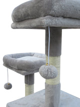 YES4PETS Large Cat Scratching Post Tree Scratcher Pole-Little Grey - 45-Degree Angle