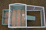 YES4PETS Green Large Chicken Coop Rabbit Hutch Ferret Guinea Pig Cage Hen Chook Cat Kitten House - Side View