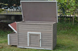 YES4PETS XL Chicken Coop Rabbit Hutch Cage Hen Chook Cat Guinea Pig House - Rear View
