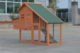YES4PETS Large Chicken Coop Rabbit Hutch Ferret Cage Hen Chook Cat Kitten House - Side View