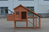 YES4PETS Large Chicken Coop Rabbit Hutch Ferret Cage Hen Chook Cat Kitten House - Top-Down View