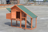 YES4PETS Large Chicken Coop Rabbit Hutch Ferret Cage Hen Chook Cat Kitten House - 45-Degree Angle