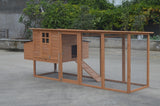 YES4PETS XXL 280cm Chicken Coop Guinea Pig Rabbit Hutch Ferret Cat Guinea Pig House - Front View