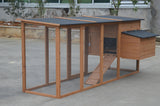 YES4PETS XXL 280cm Chicken Coop Guinea Pig Rabbit Hutch Ferret Cat Guinea Pig House - Close-Up Angle