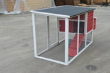 YES4PETS XL Ferret Guinea Pig Cat Cage Rabbit Hutch Chicken Coop 200x94x105 cm - Rear View