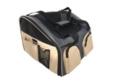 YES4PETS Pet Carrier Dog Cat Car Booster Seat Portable Soft Cage Travel-Grey - Front View