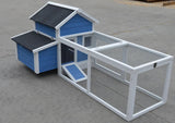 YES4PETS Large Chicken Coop Rabbit Hutch Ferret Cage Hen Chook Cat House - Close-Up Angle